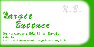 margit buttner business card
